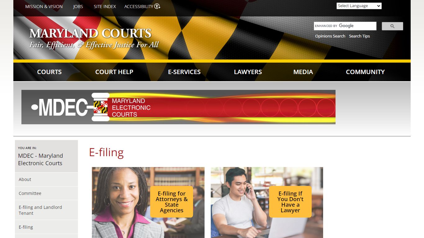 E-filing | Maryland Courts